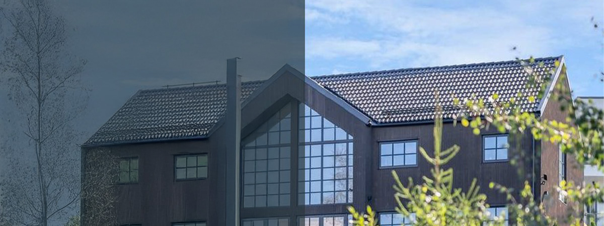 Frontbild för Husfabriken i Grisslehamn | Beijer Byggmaterial