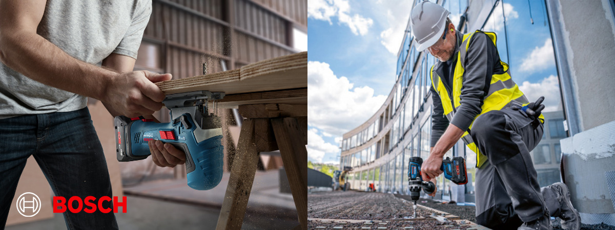 Varumärkeslyftande bild från Bosch: Leverantörer av elhandverktyg.