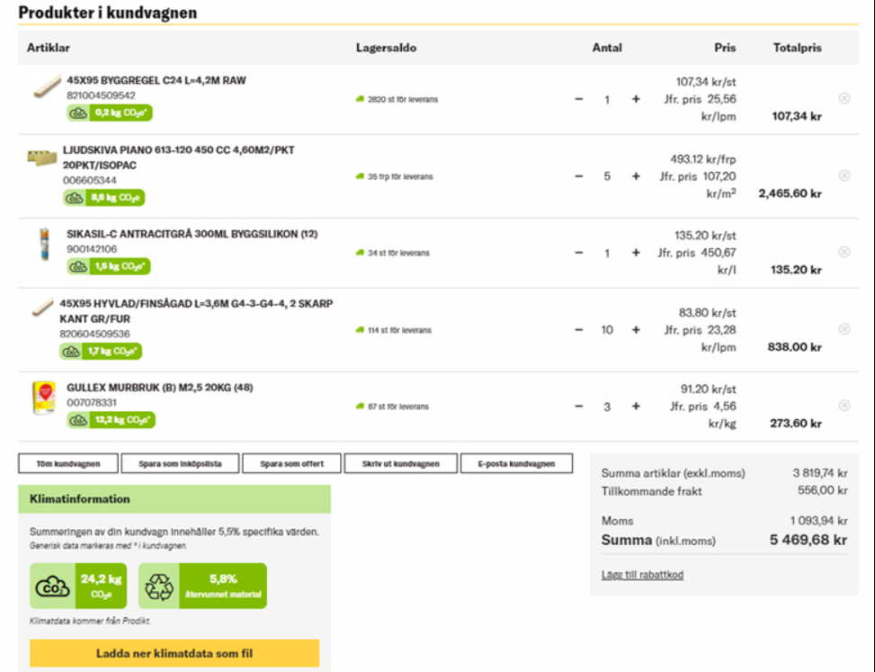 Uppdateringar webben