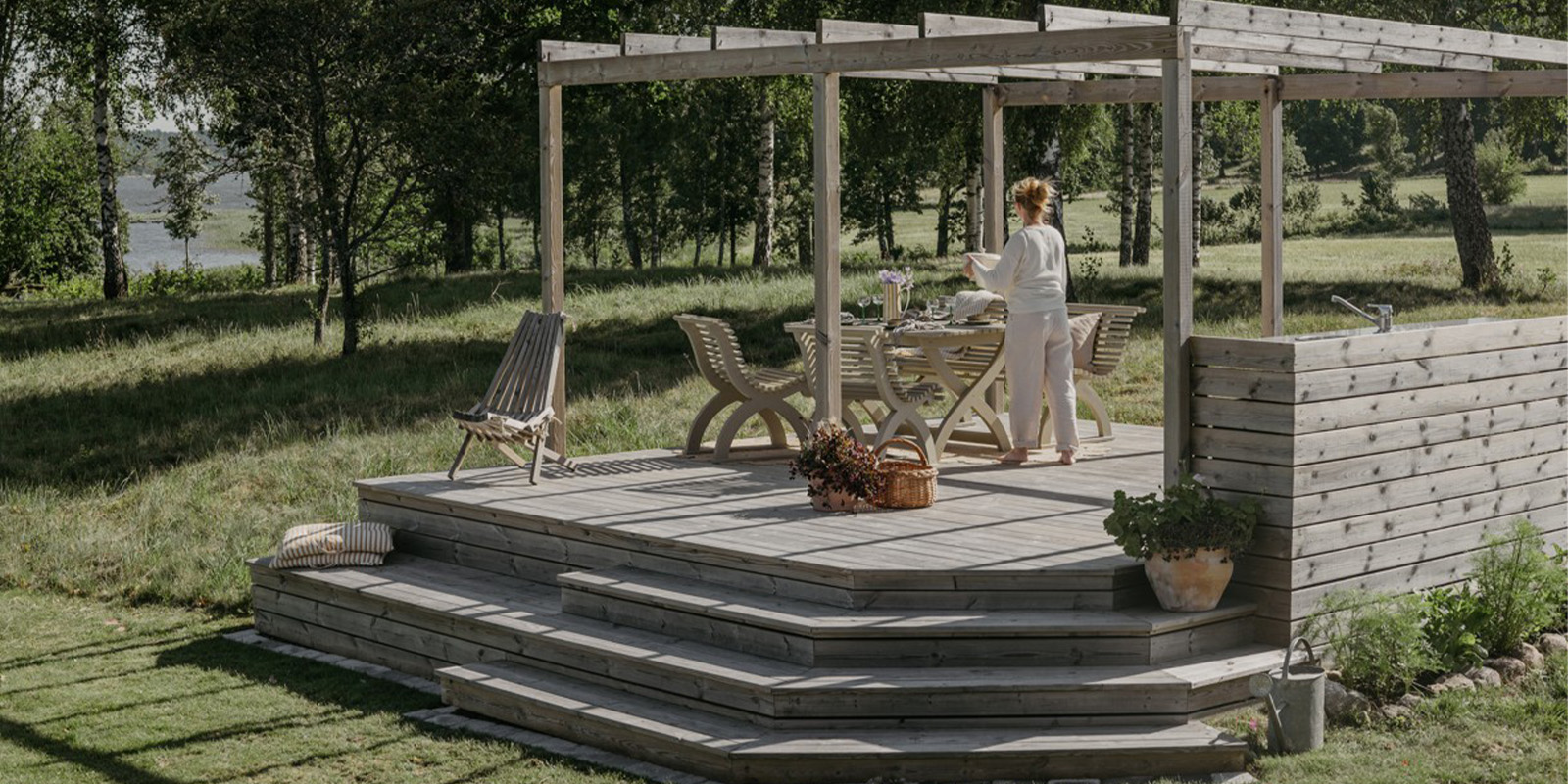 Tar det lugnt på sin nya trall en skön vår/sommardag.